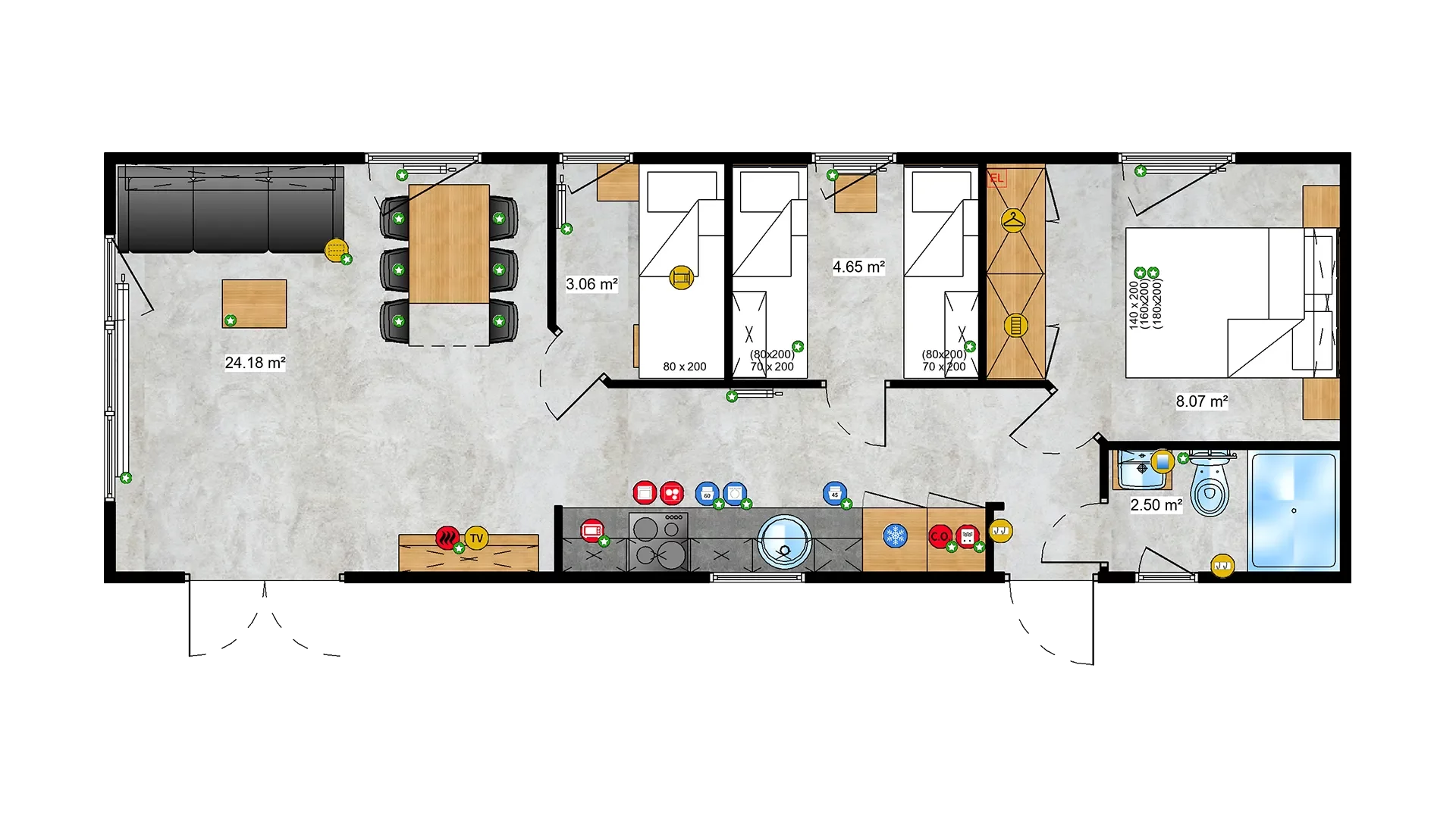 texel layout 4